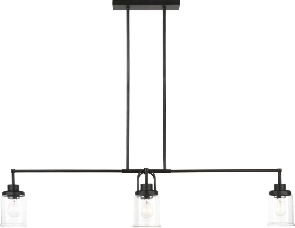 Anders Four Light Chandelier | Midnight Black Bulb(s) Not Included