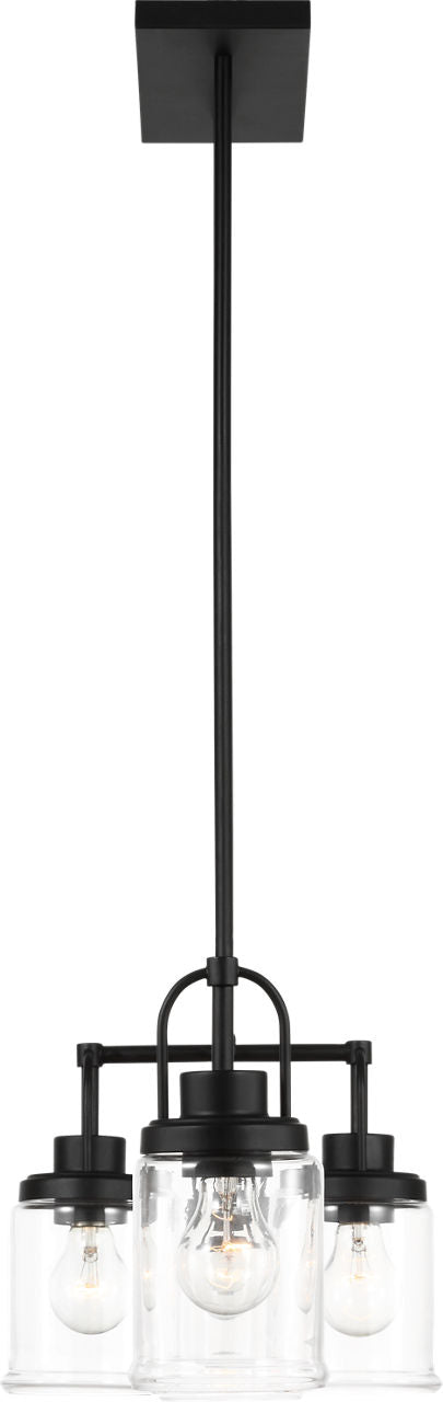 Anders Four Light Chandelier | Midnight Black Bulb(s) Not Included