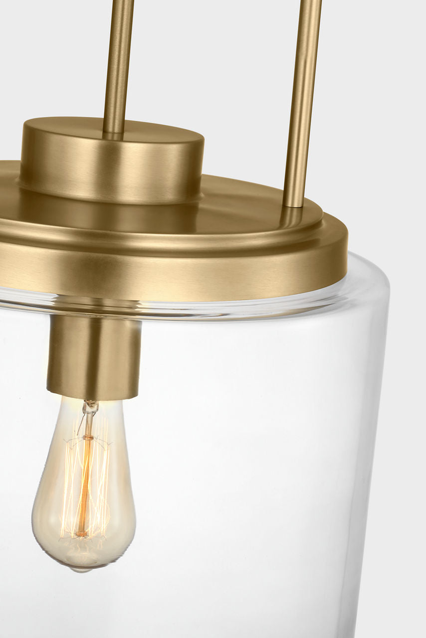 Anders Large Pendant | Satin Brass Bulb(s) Not Included