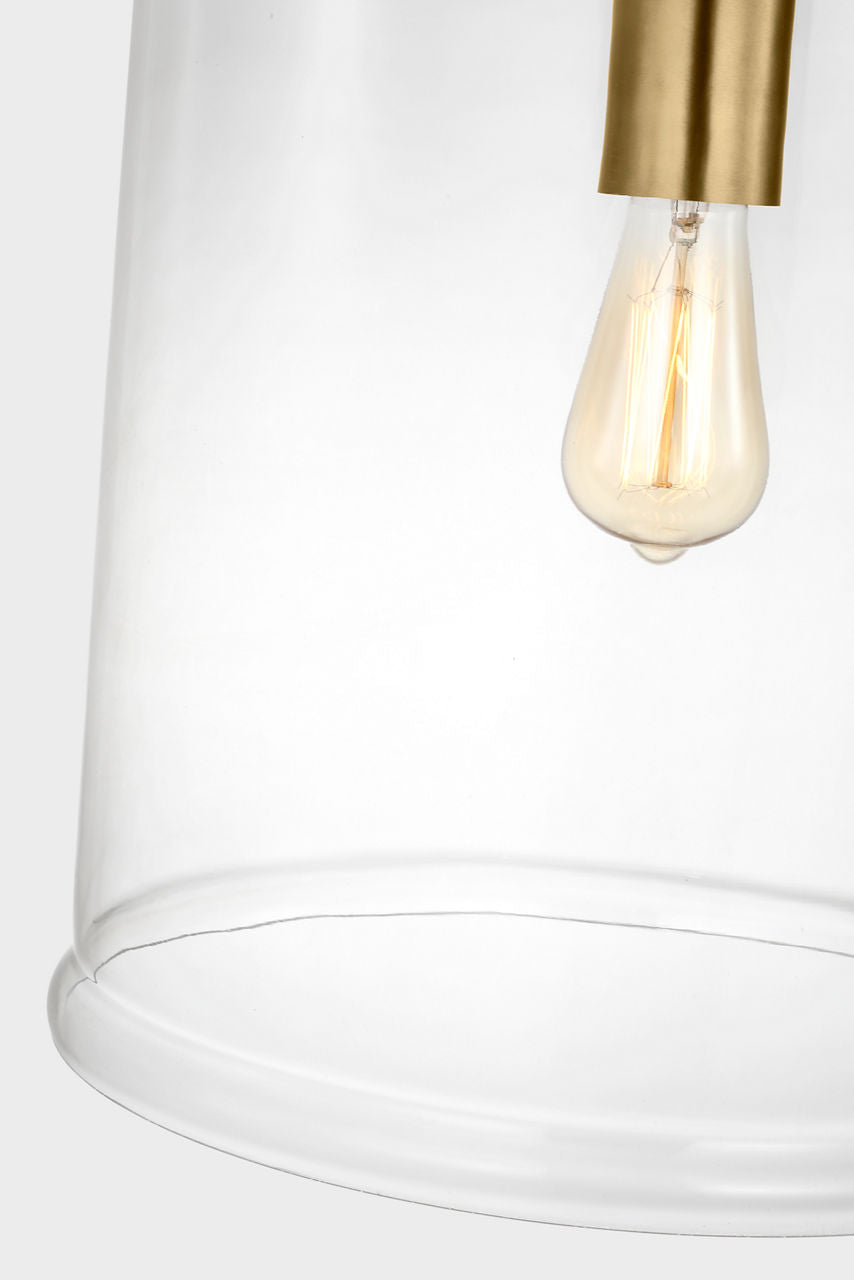 Anders Large Pendant | Satin Brass Bulb(s) Not Included