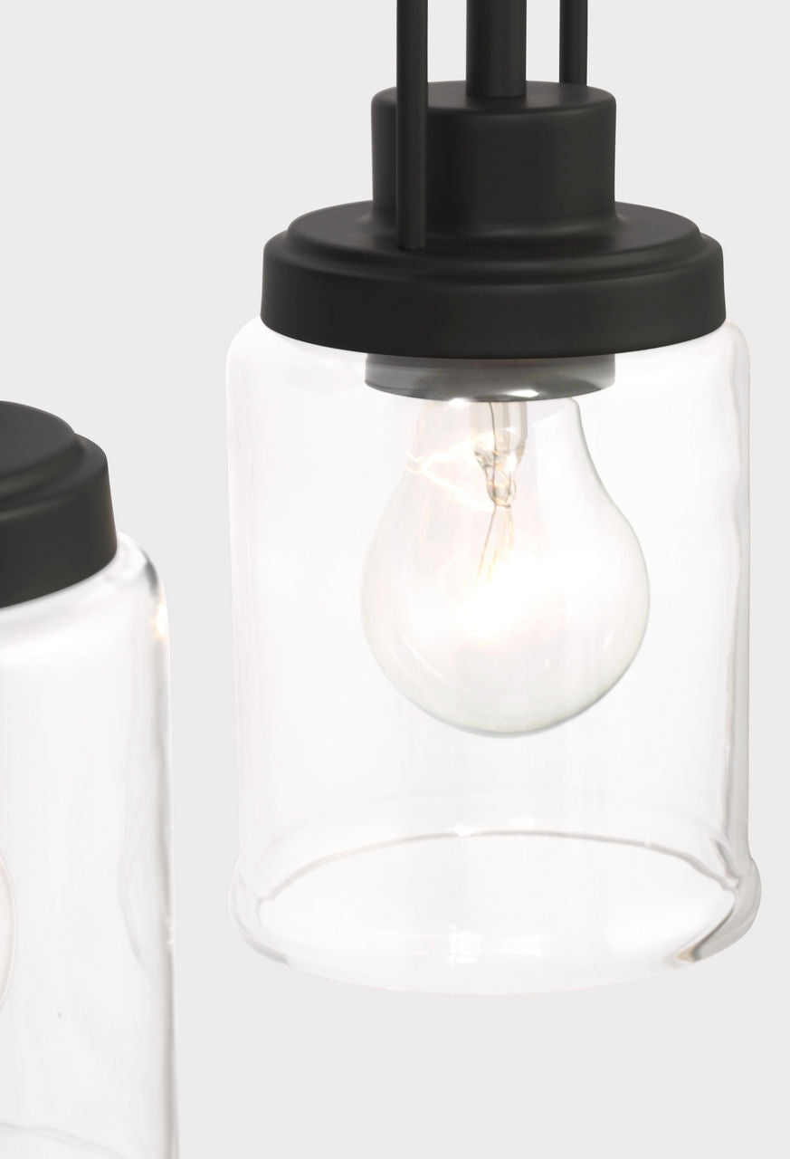 Anders Medium Vanity | Midnight Black Bulb(s) Not Included