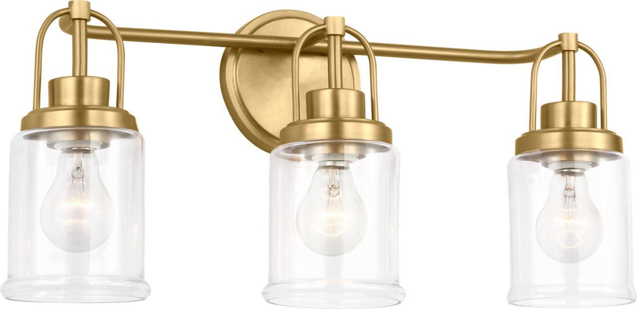 Anders Large Vanity | Satin Brass Bulb(s) Not Included