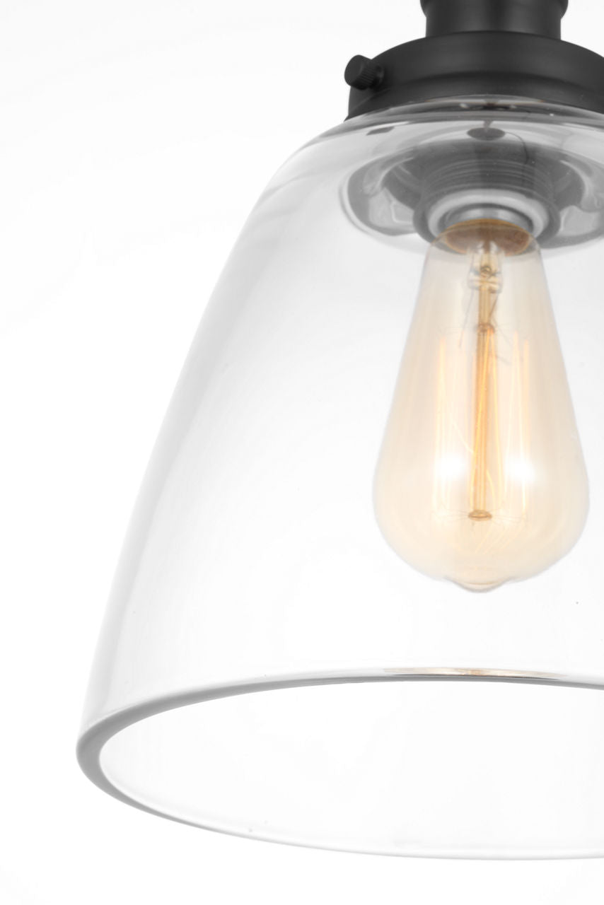 Baskin Dome Pendant | Midnight Black