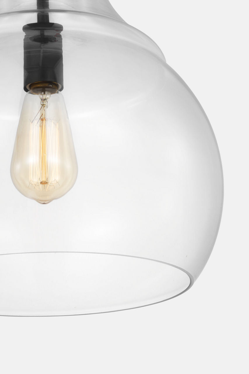 Zola One Light Pendant | Midnight Black