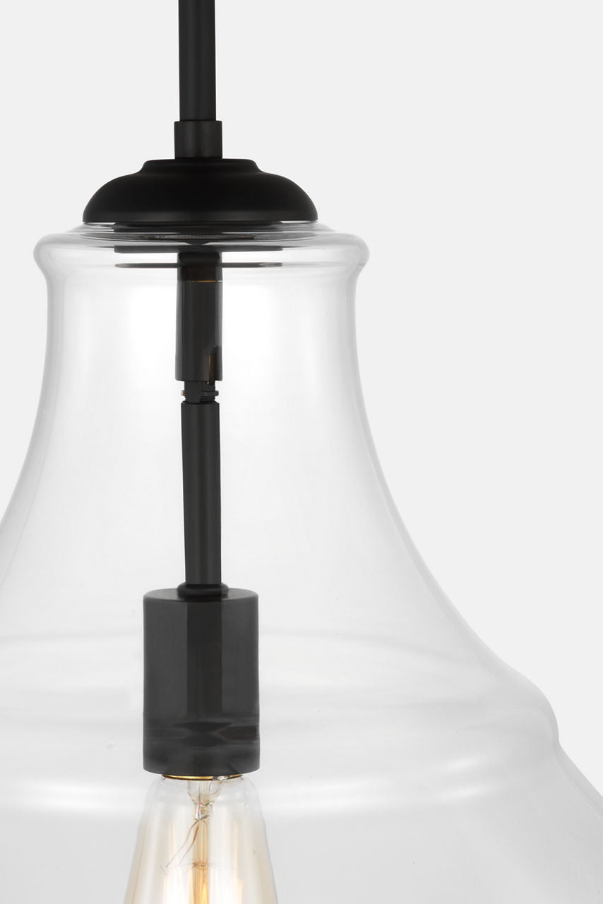 Zola One Light Pendant | Midnight Black