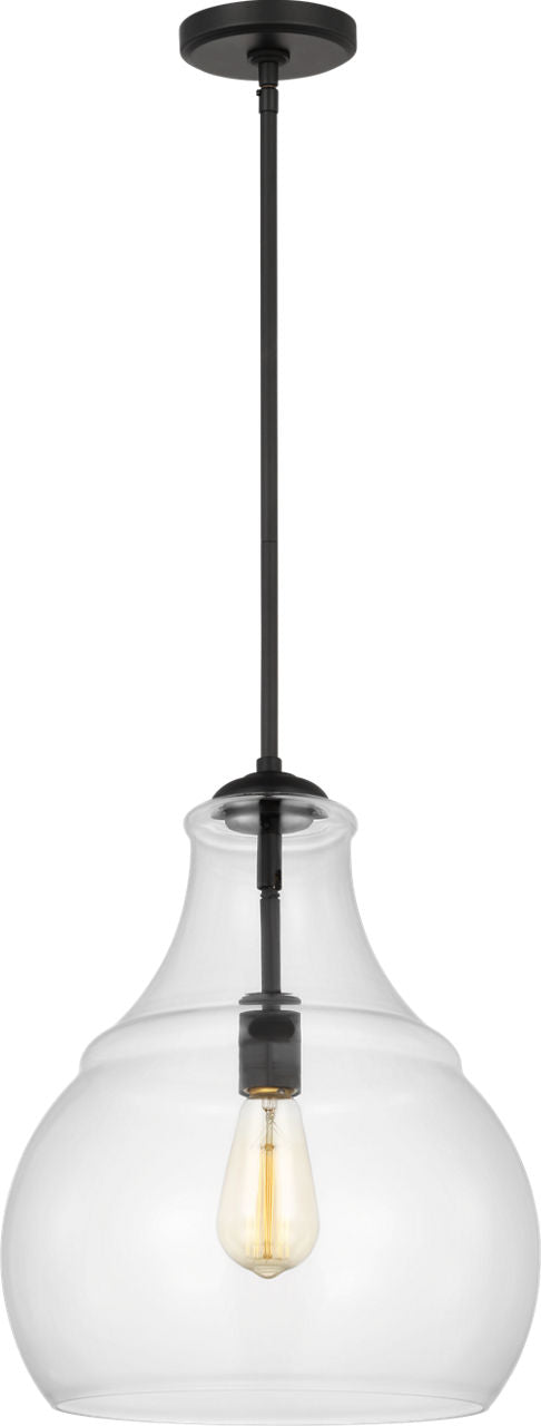Zola One Light Pendant | Midnight Black