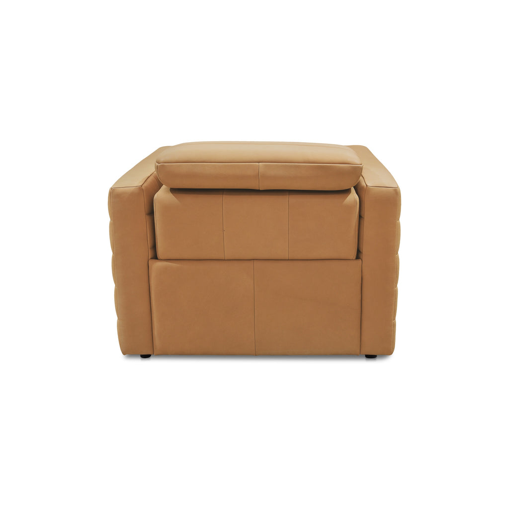 Juno Power Recliner Chair Tan Leather