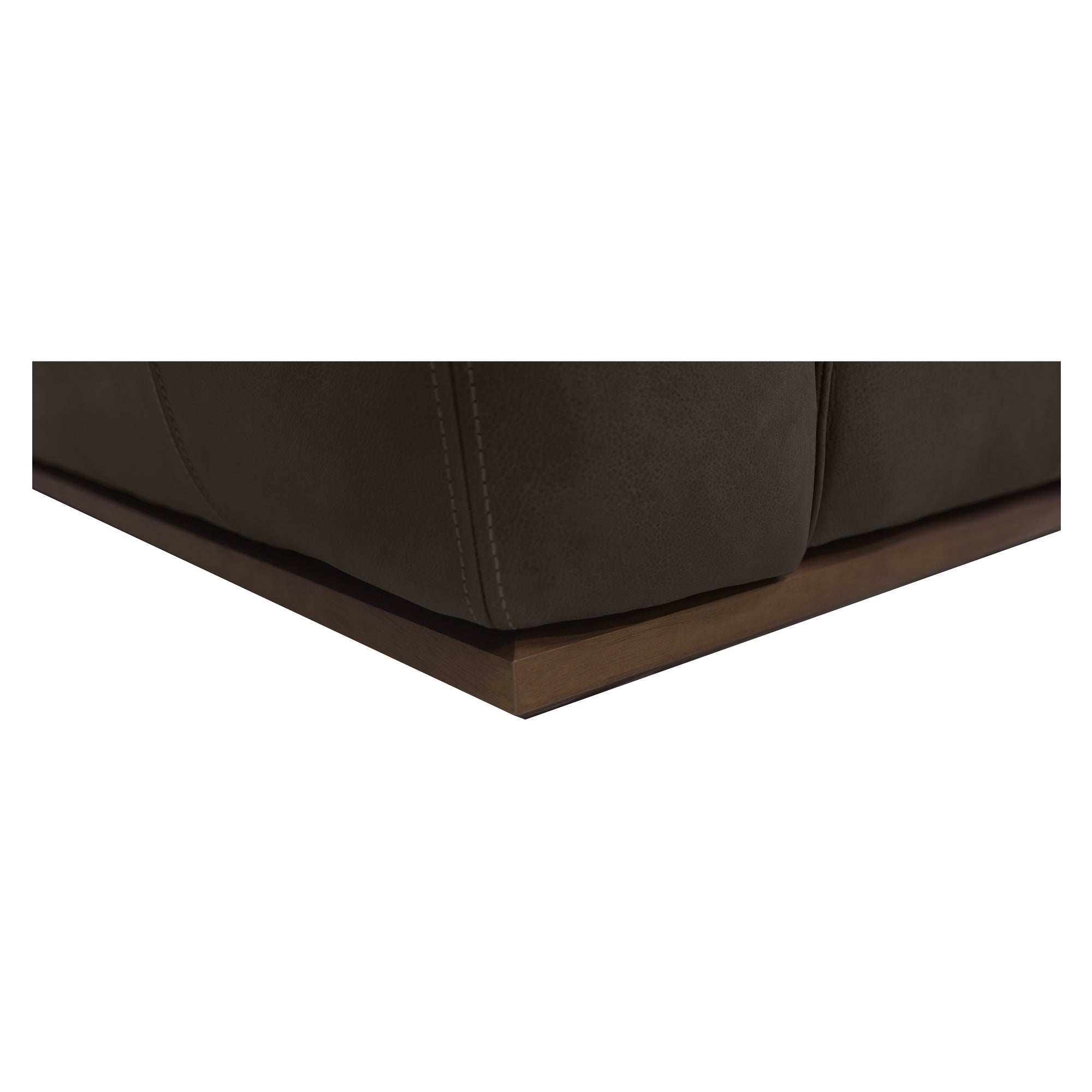 Clove L-Shaped Sectional Deep Brown