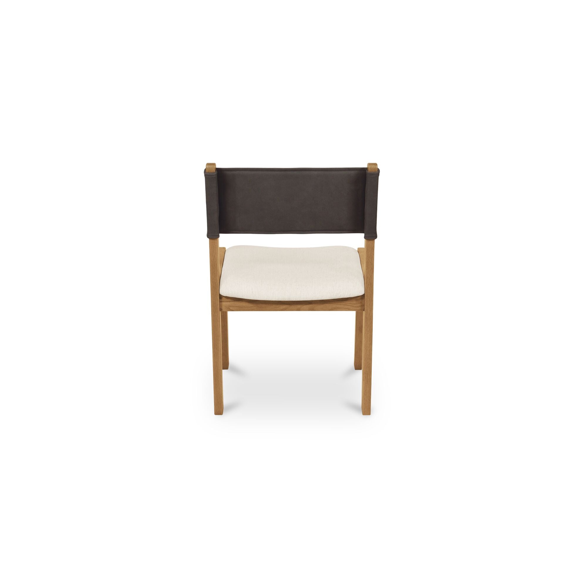 Carol Dining Chair Deep Brown Leather Set of Two