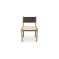 Carol Dining Chair Deep Brown Leather Set of Two