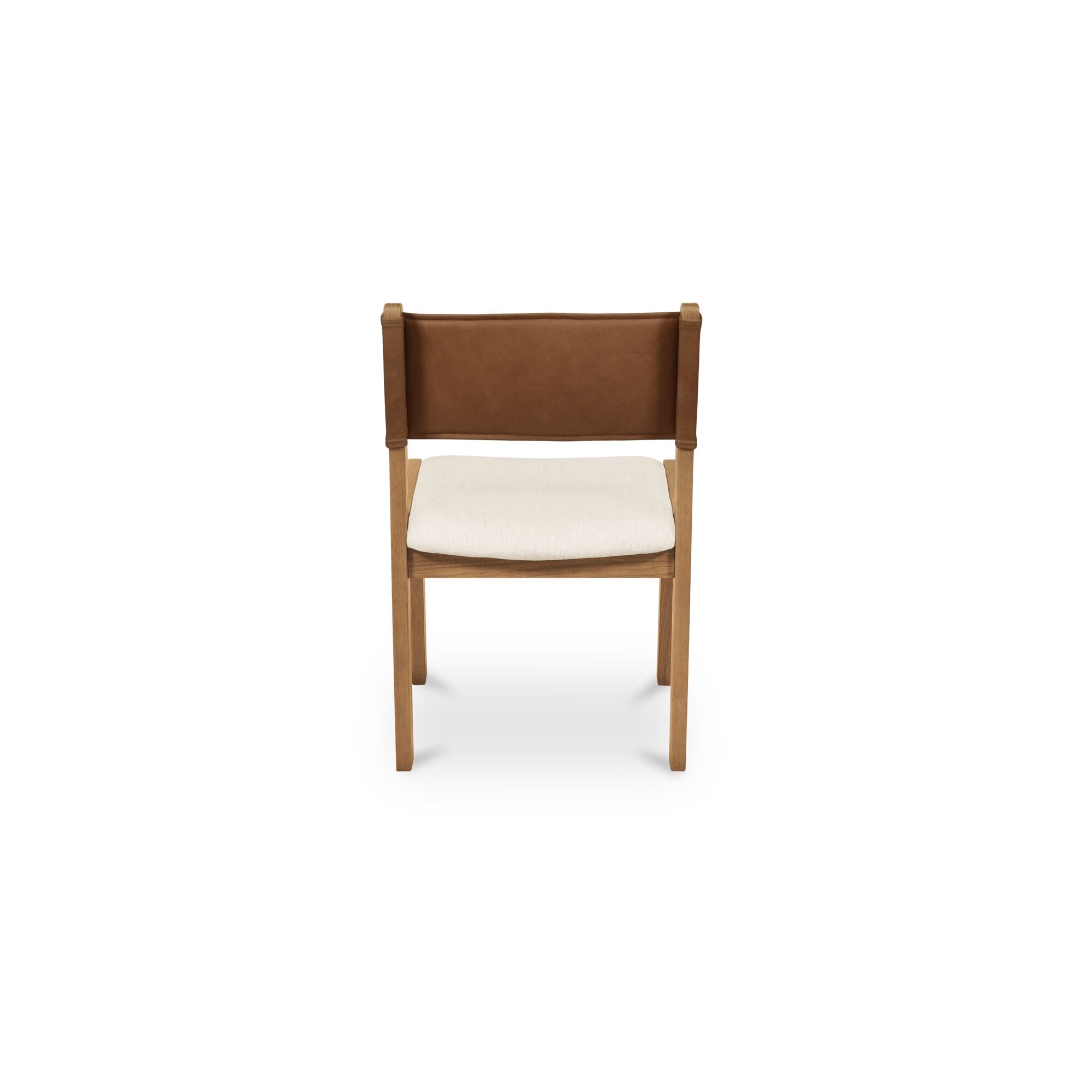 Carol Dining Chair Tan Leather Set of Two