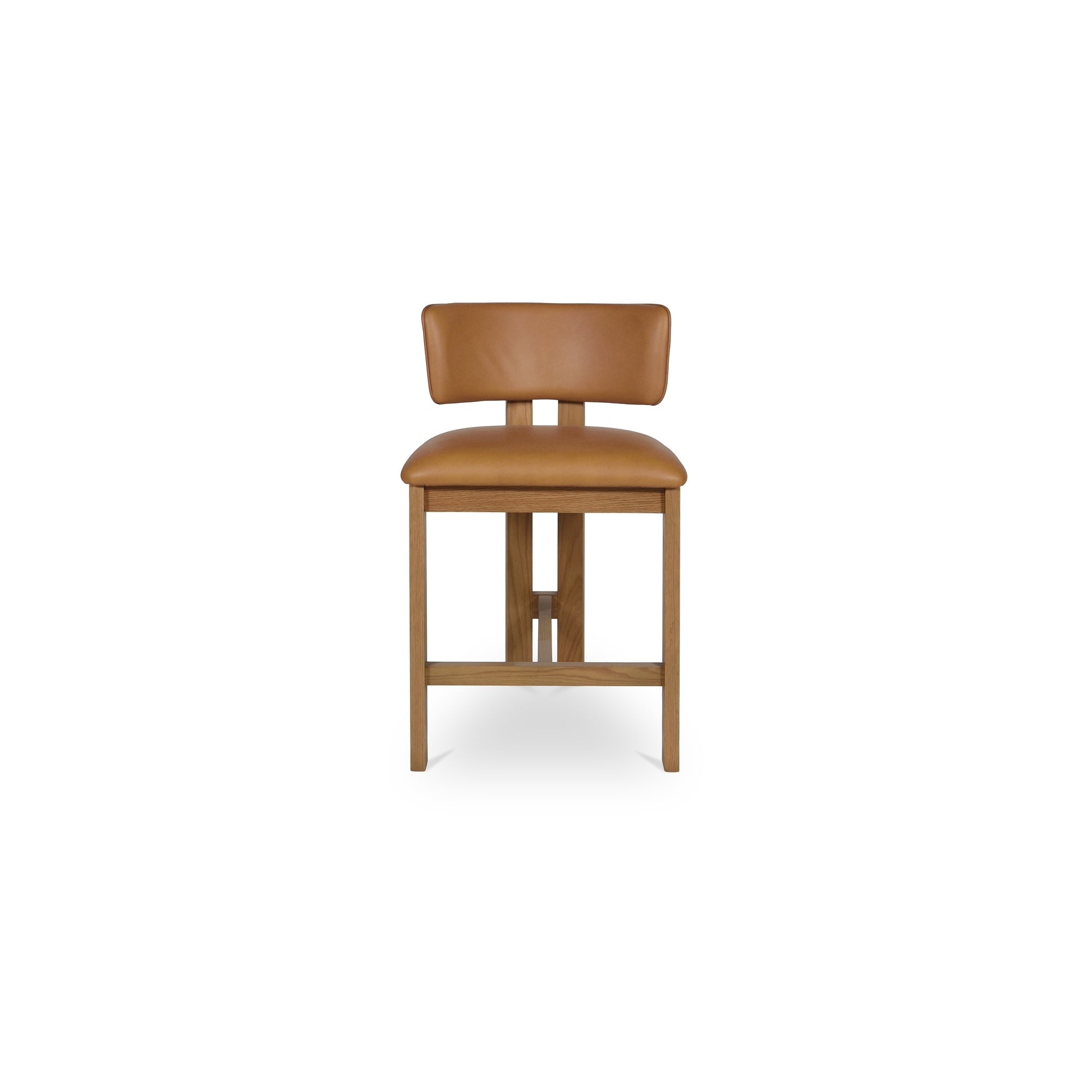 Morel Counter Stool Brown Leather