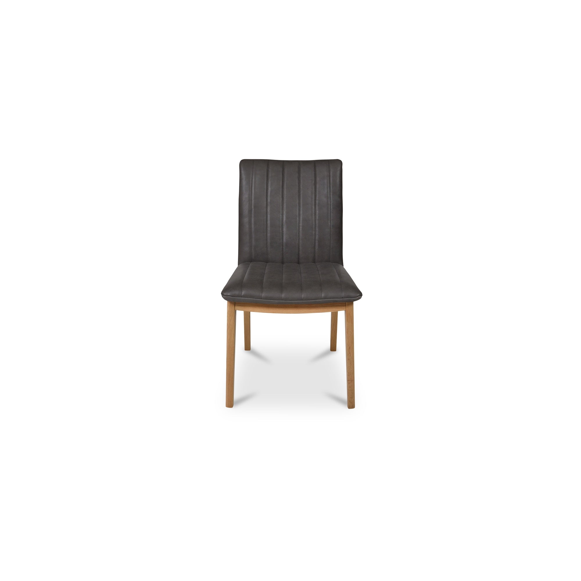 Demi Dining Chair Brown Leather-Set of Two