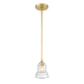 Gregory 5'' Aged Brass Pendant