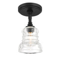 Gregory 5'' Matte Black Semi Flush Mount