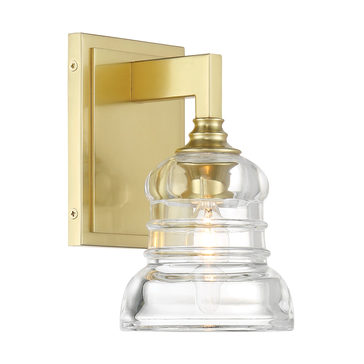 Gregory 5'' Aged Brass Sconce
