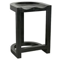 Saddle Counter Stool | Hand Rubbed Black
