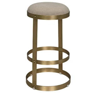 Dior Bar Stool | Metal with Brass Finish