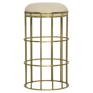 Ryley Counter Stool | Iron with Brass Finish