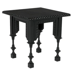 Luxor Side Table | Hand Rubbed Black