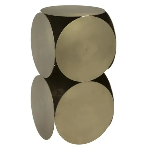 Lola Side Table | Metal with Brass Finish
