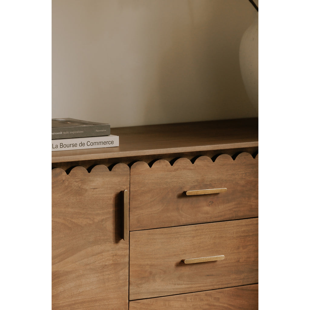 Wiley 3 Drawer Sideboard Vintage Brown