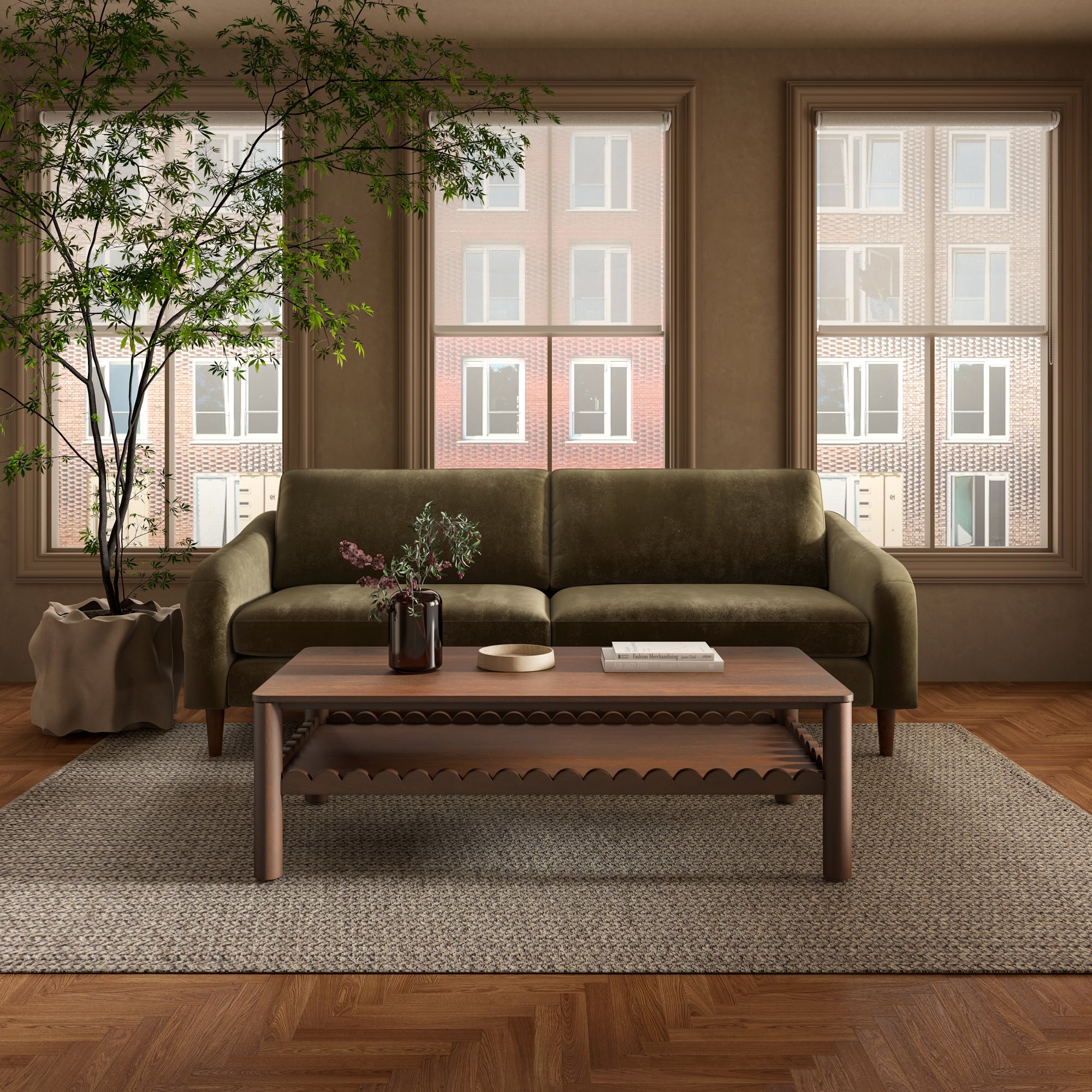 Wiley Coffee Table Vintage Brown