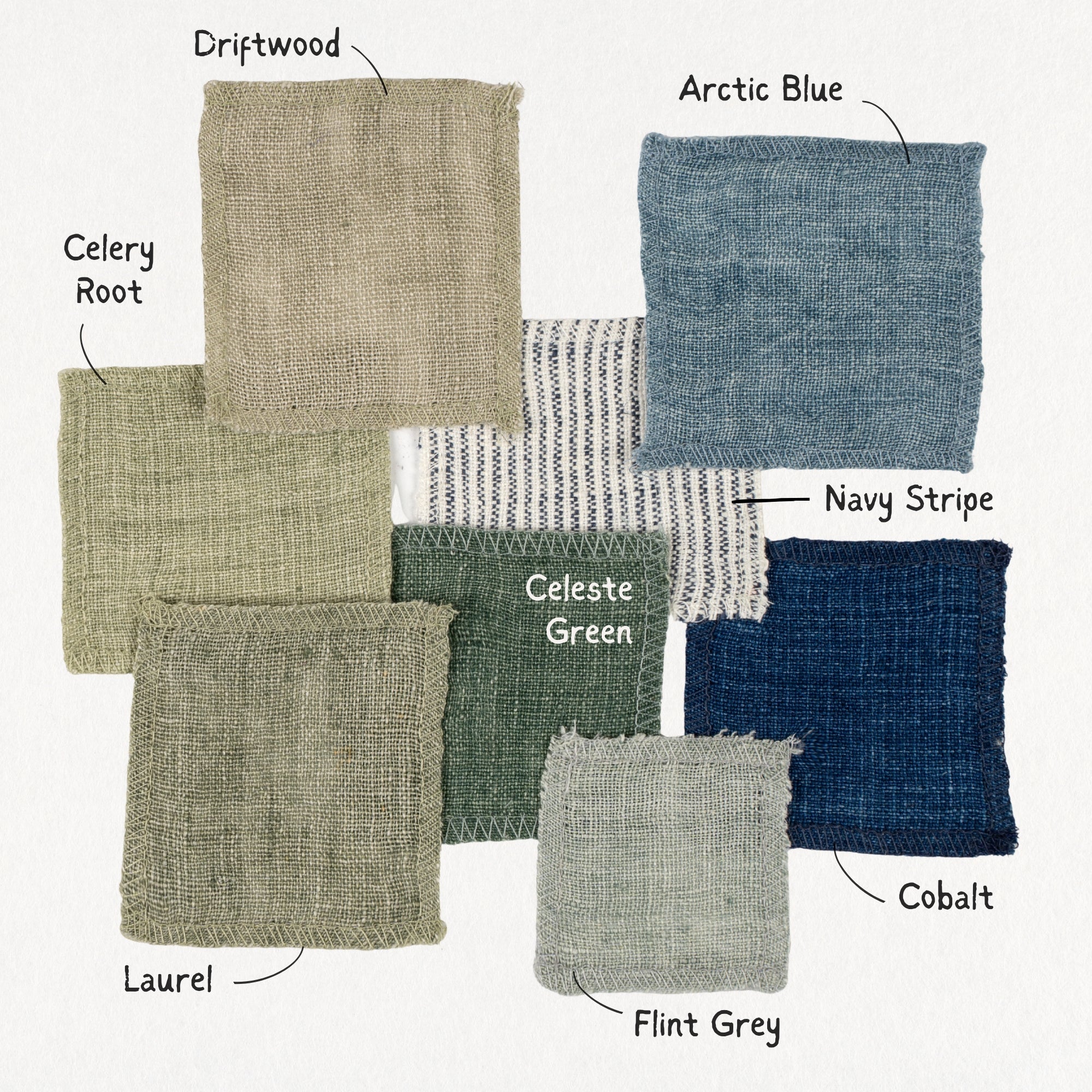 24x24 Lina Linen Pillow Flint Grey
