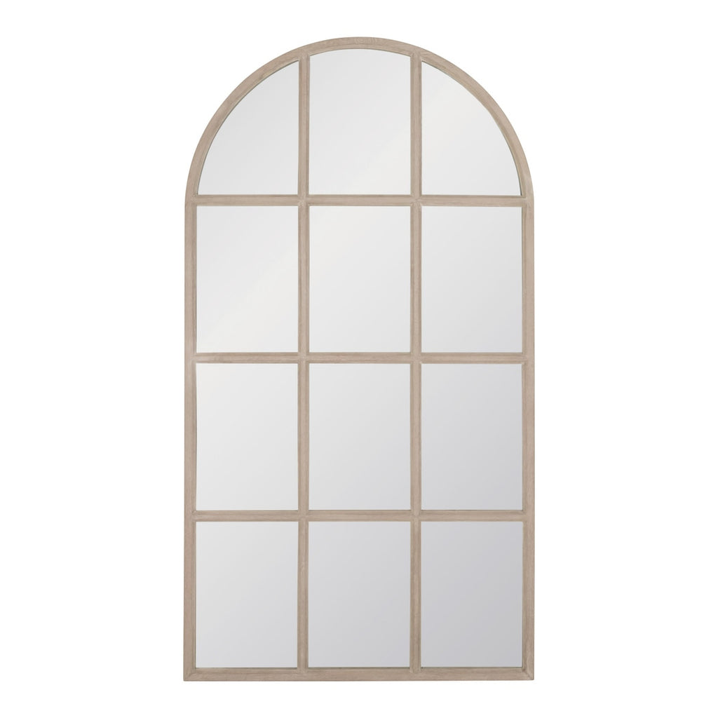 Grid Arched Mirror | Natural Gray Oak