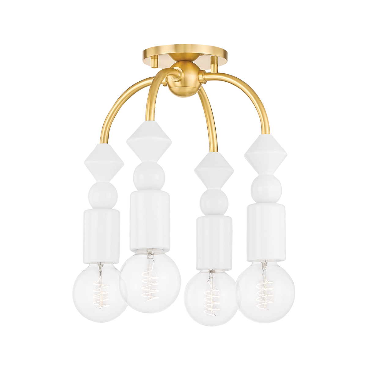 Flora Semi Flush
