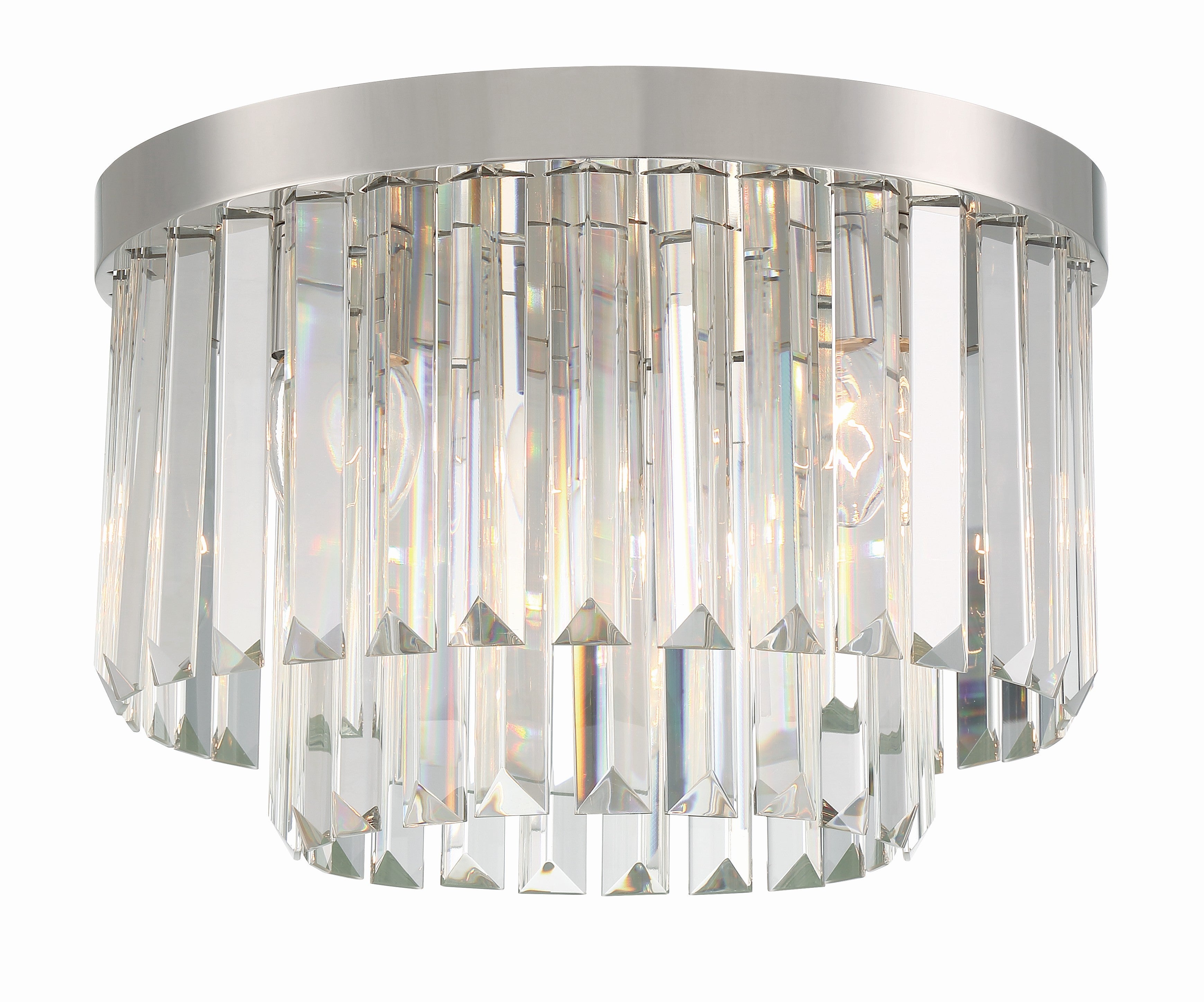Hayes 16'' Polished Nickel Flush Mount