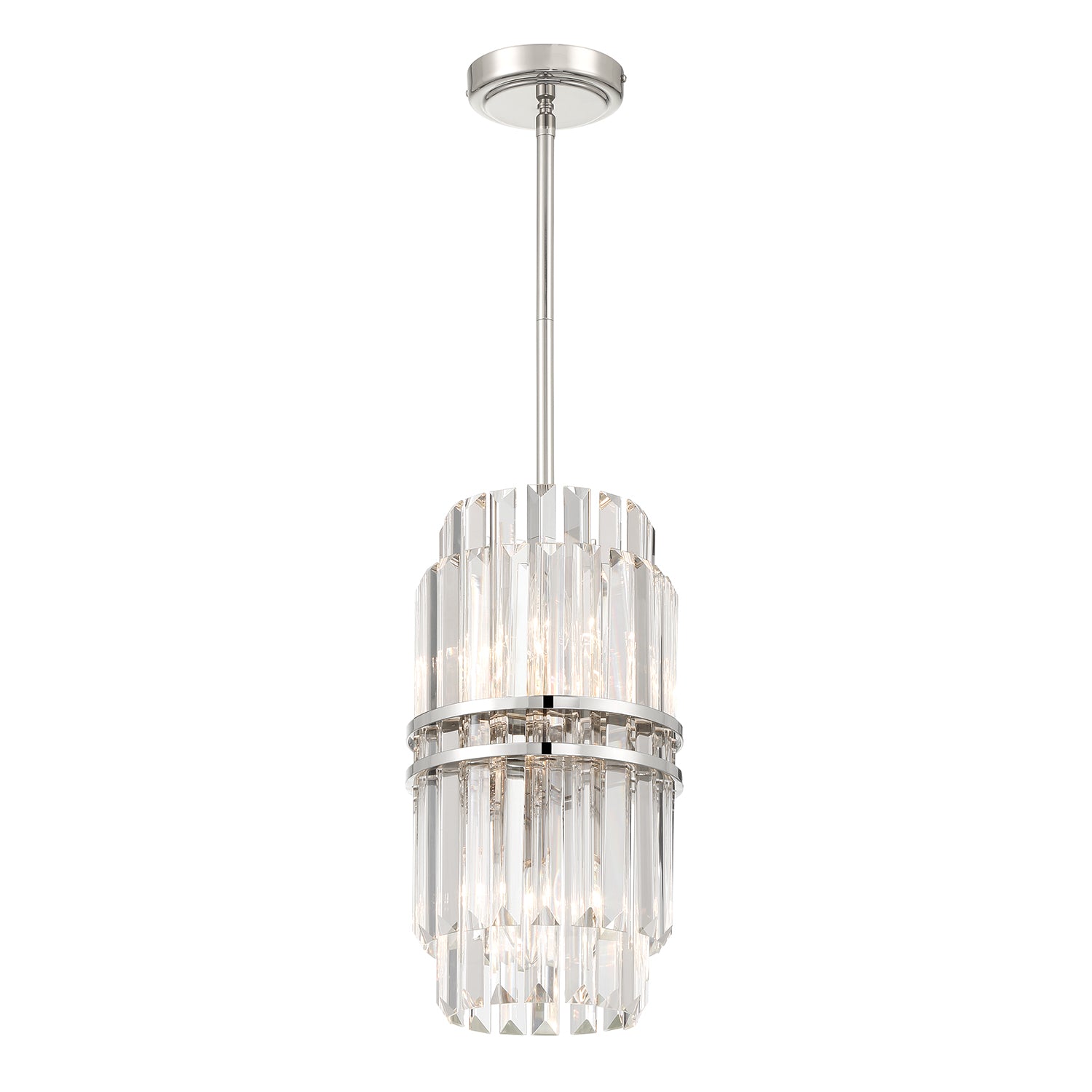 Hayes 8'' Polished Nickel Chandelier