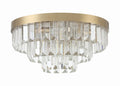 Hayes 18'' Aged Brass Flush Mount