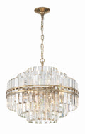 Hayes 22'' Aged Brass Chandelier