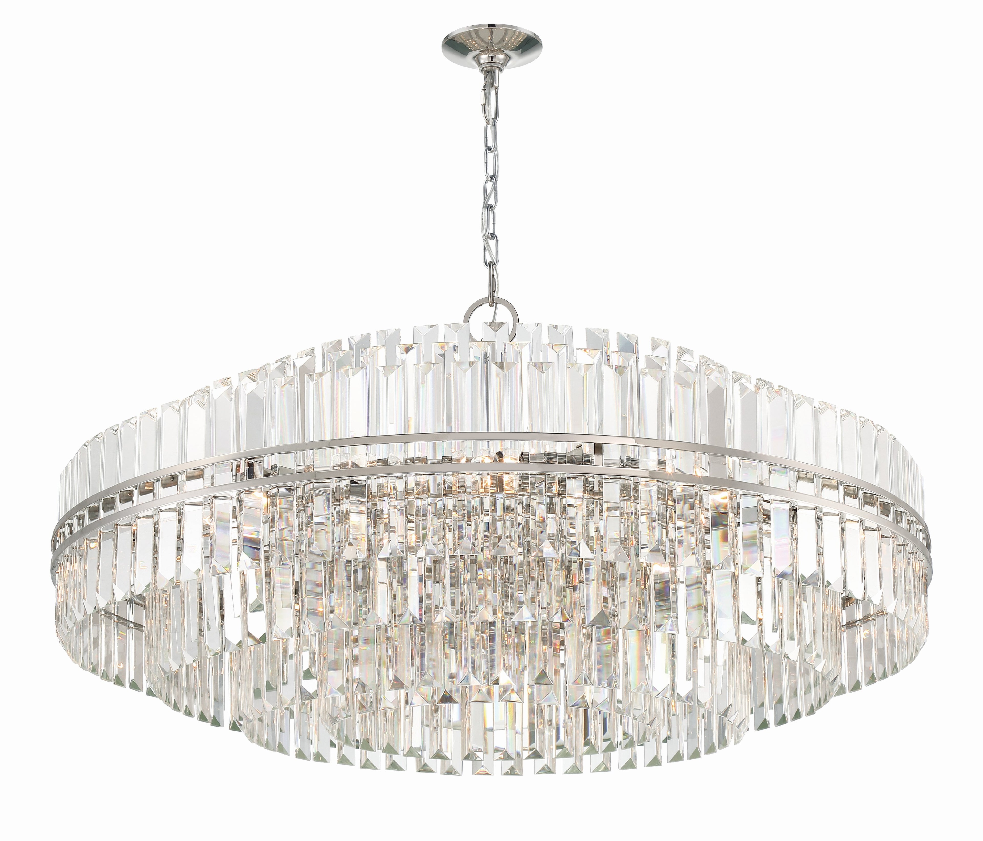 Hayes 40.5'' Polished Nickel Chandelier