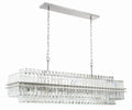 Hayes 50'' Polished Nickel Linear Chandelier