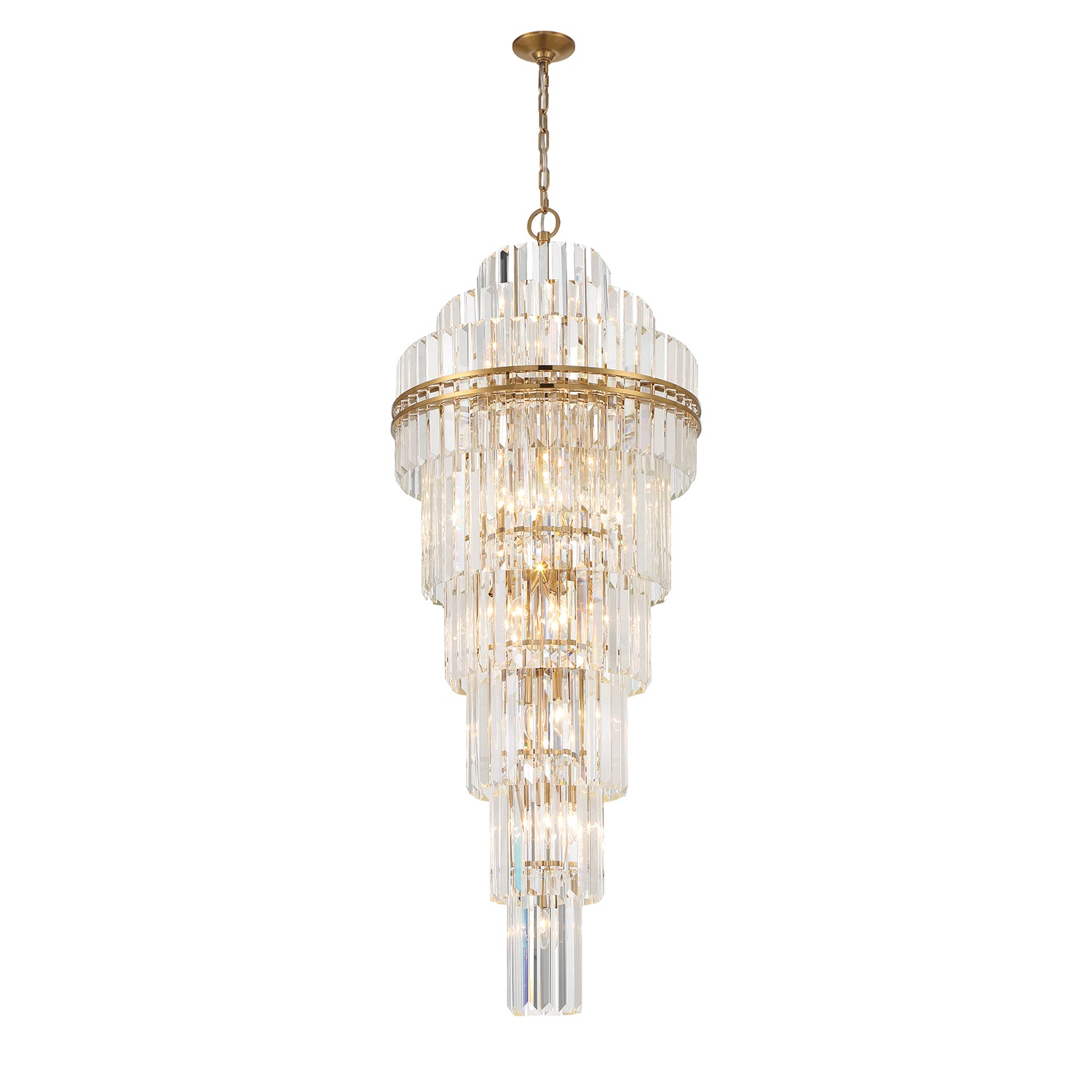 Hayes 24'' Aged Brass Chandelier