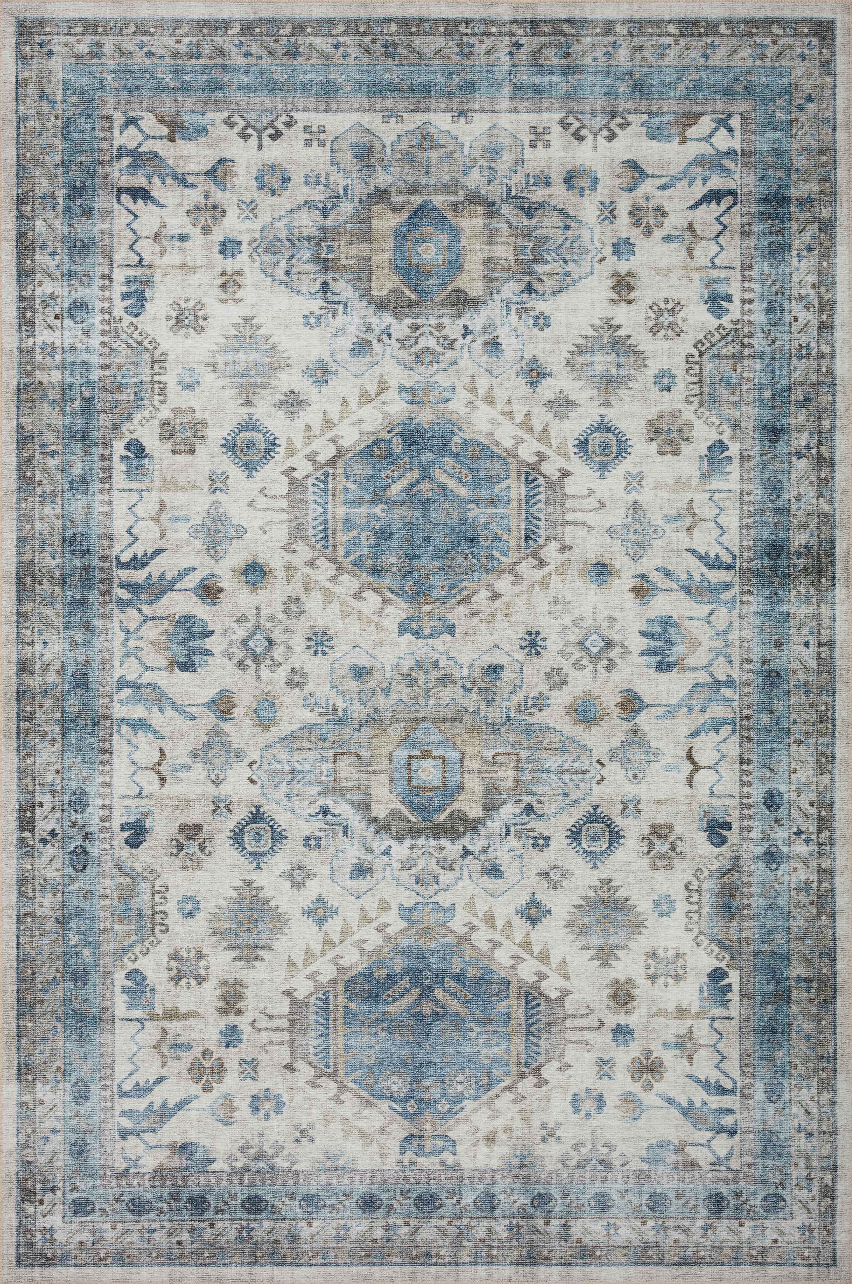 Loloi II | Heidi Collection | Ivory / Ocean | HEI-04