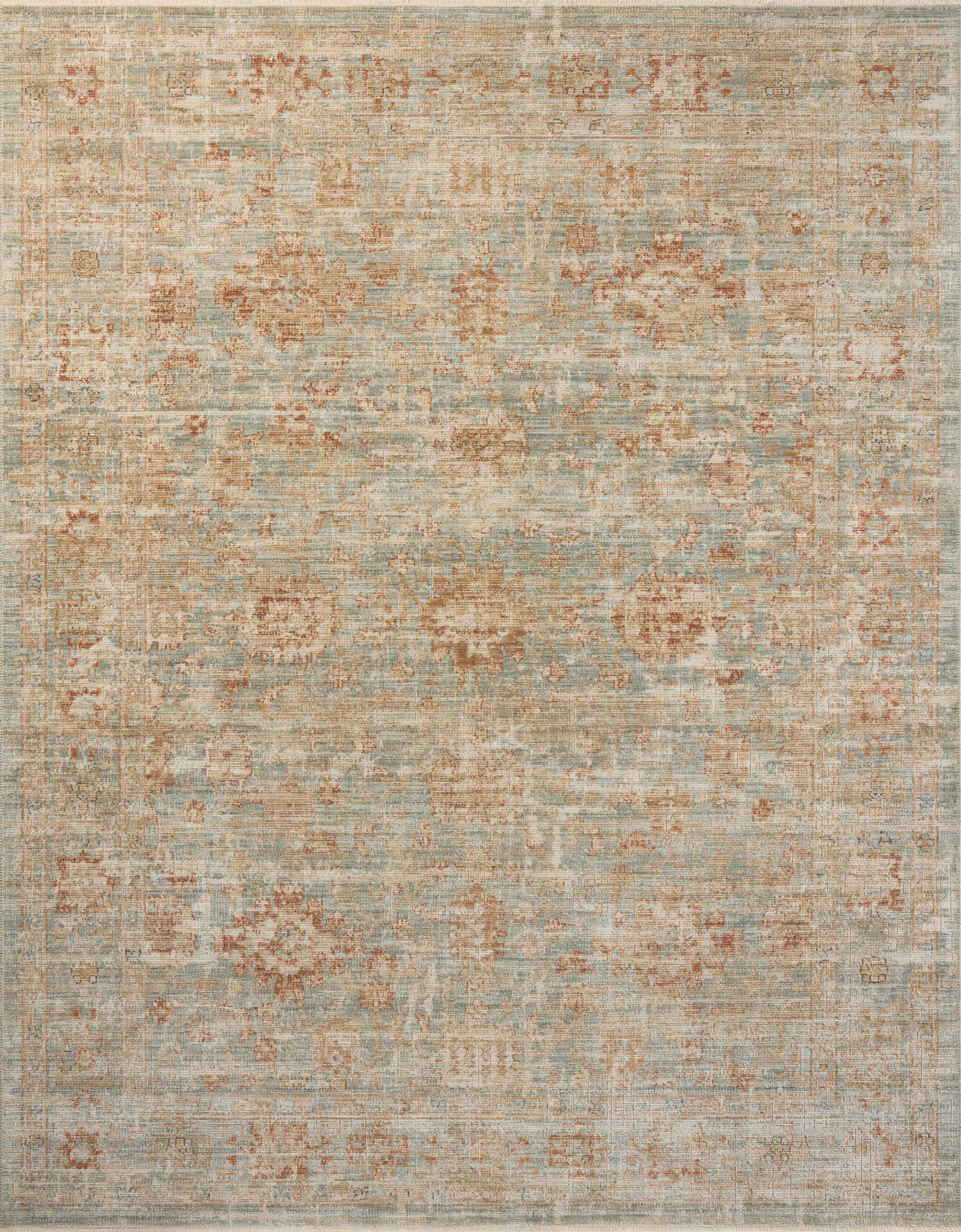 Loloi | Heritage Collection | Aqua / Terracotta | HER-06