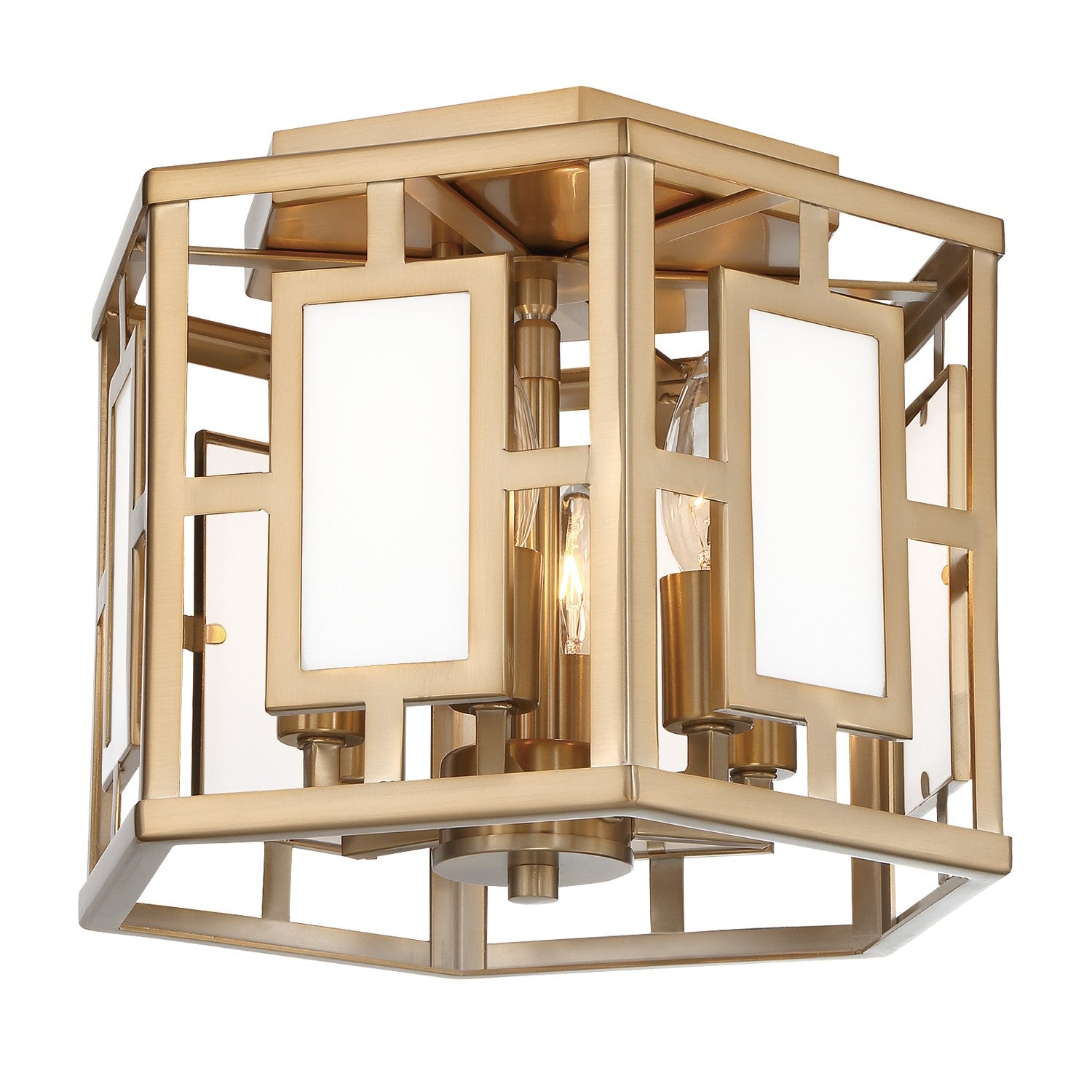 Libby Langdon Hillcrest 12'' Vibrant Gold Semi Flush Mount