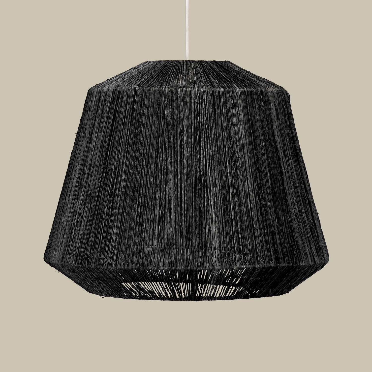 Manhattan Jute Pendant in Black