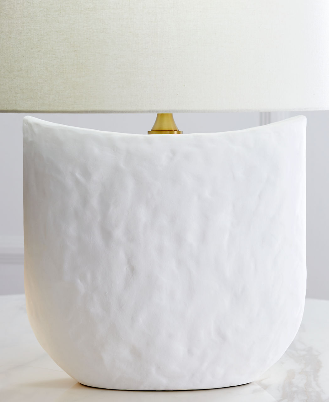 Cenotes Table Lamp Matte White Ceramic Bulbs Inc