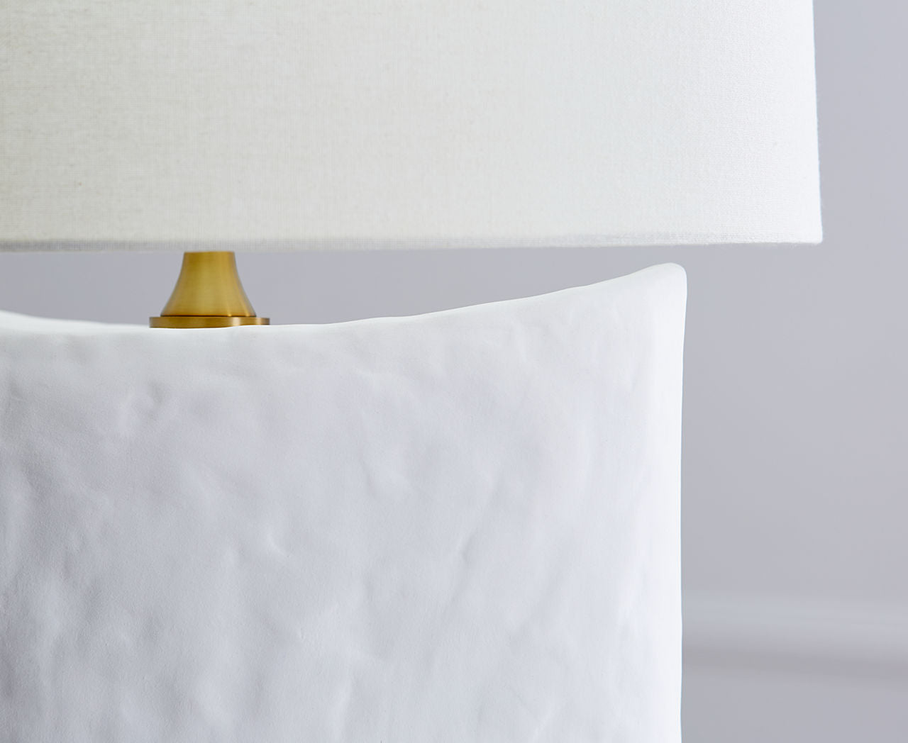 Cenotes Table Lamp Matte White Ceramic Bulbs Inc