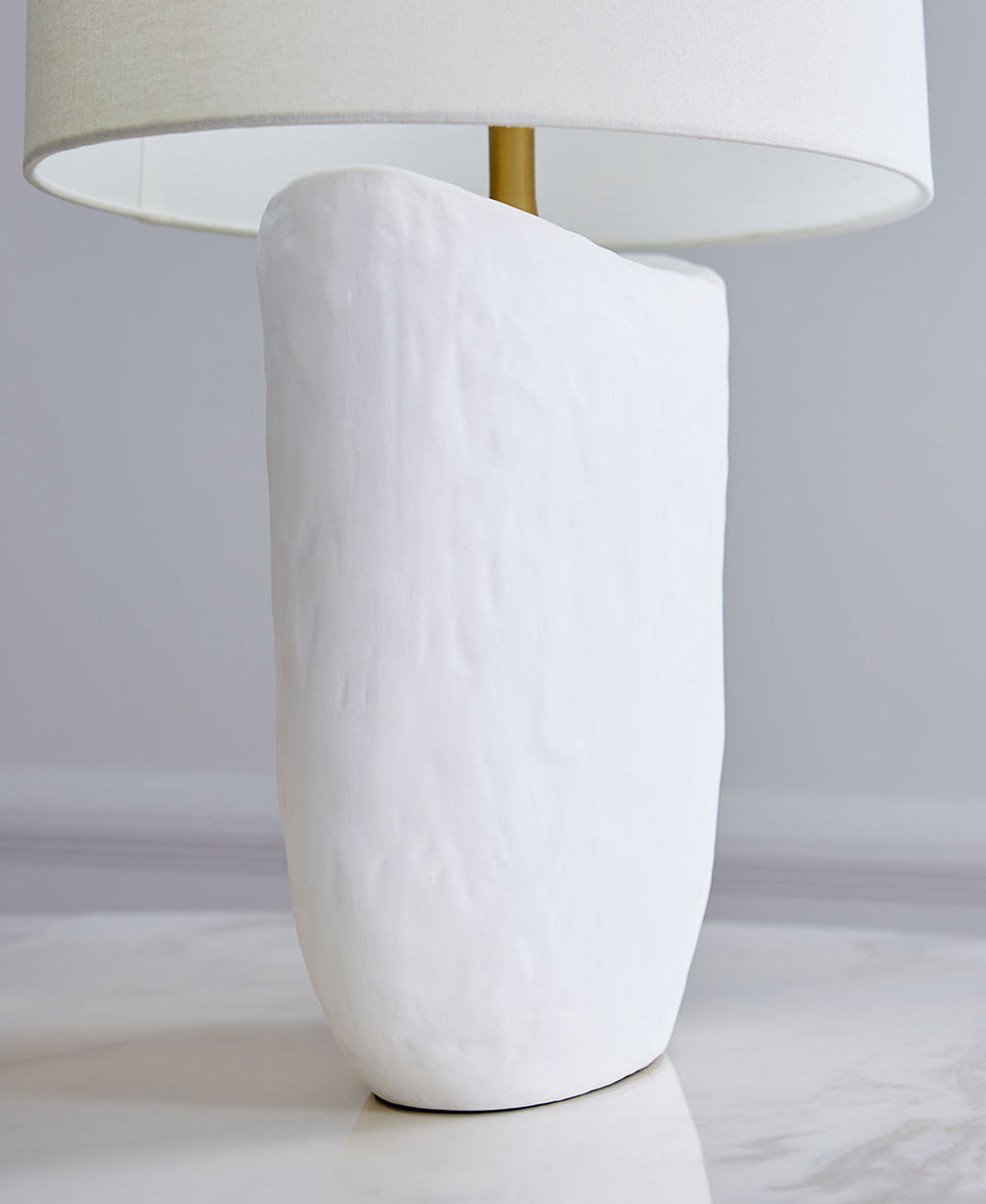Cenotes Table Lamp Matte White Ceramic Bulbs Inc