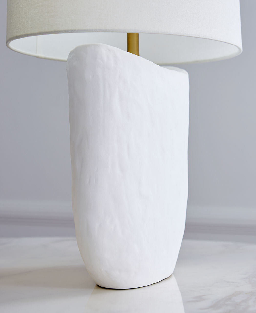 Cenotes Table Lamp Matte White Ceramic Bulbs Inc