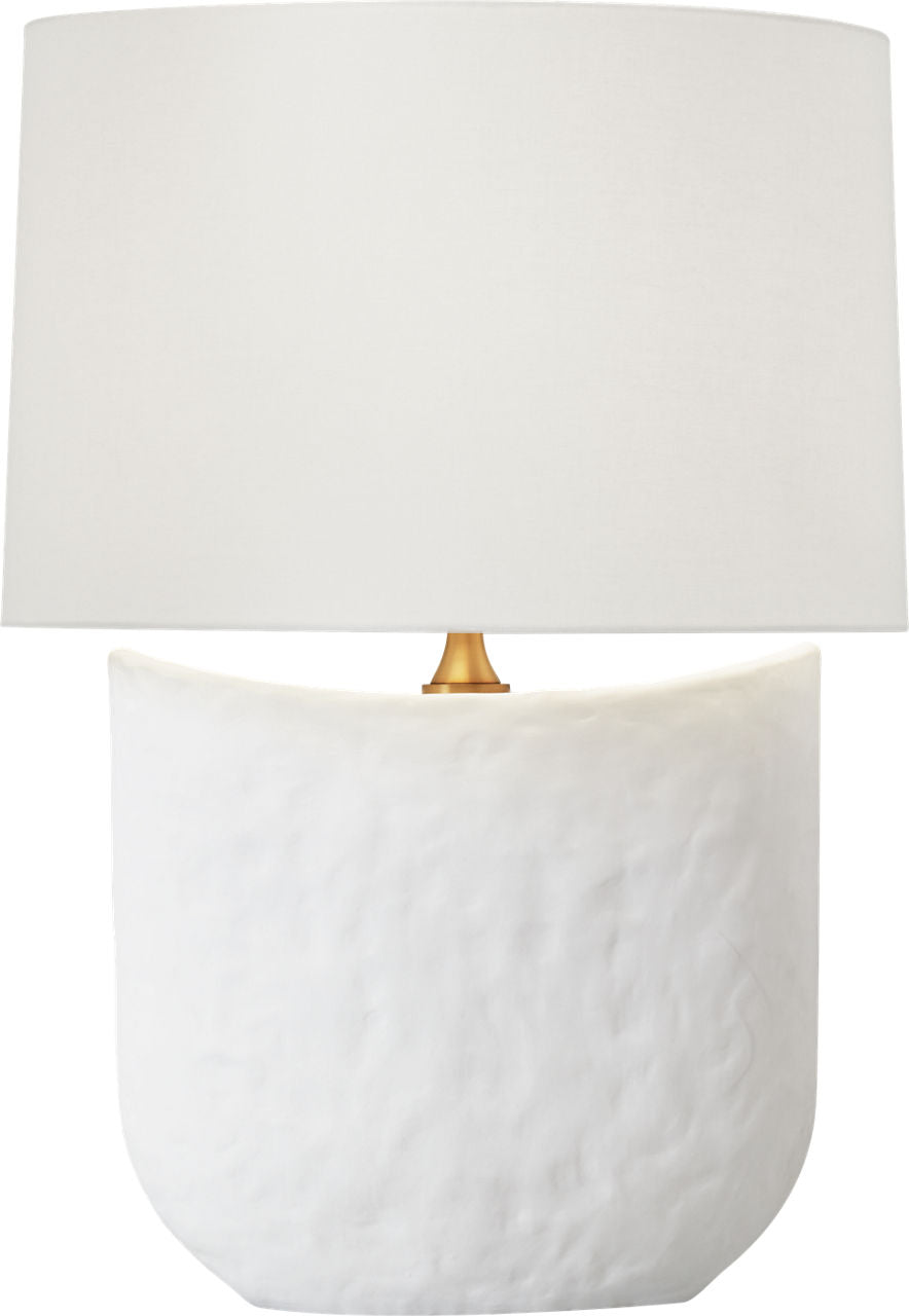 Cenotes Table Lamp Matte White Ceramic Bulbs Inc