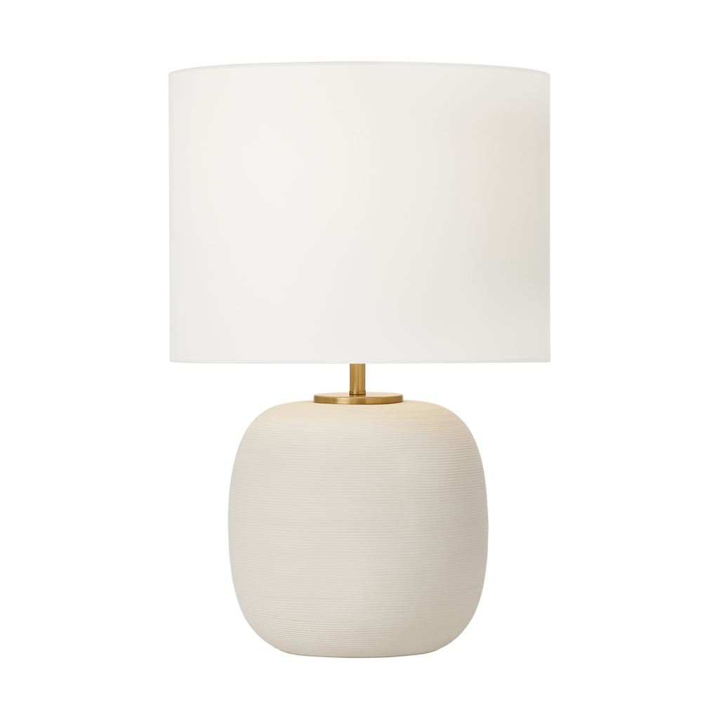 Fanny Wide Table Lamp Matte Concrete Bulbs Included