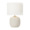 Fanny Wide Table Lamp Matte Concrete Bulbs Included