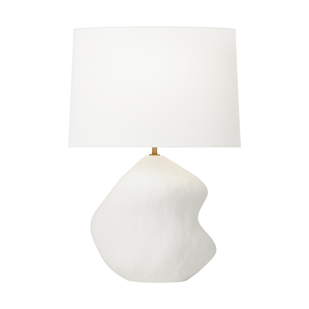Broxton Medium Table Lamp Matte White Ceramic Bulbs Included