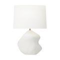 Broxton Medium Table Lamp Matte White Ceramic Bulbs Included